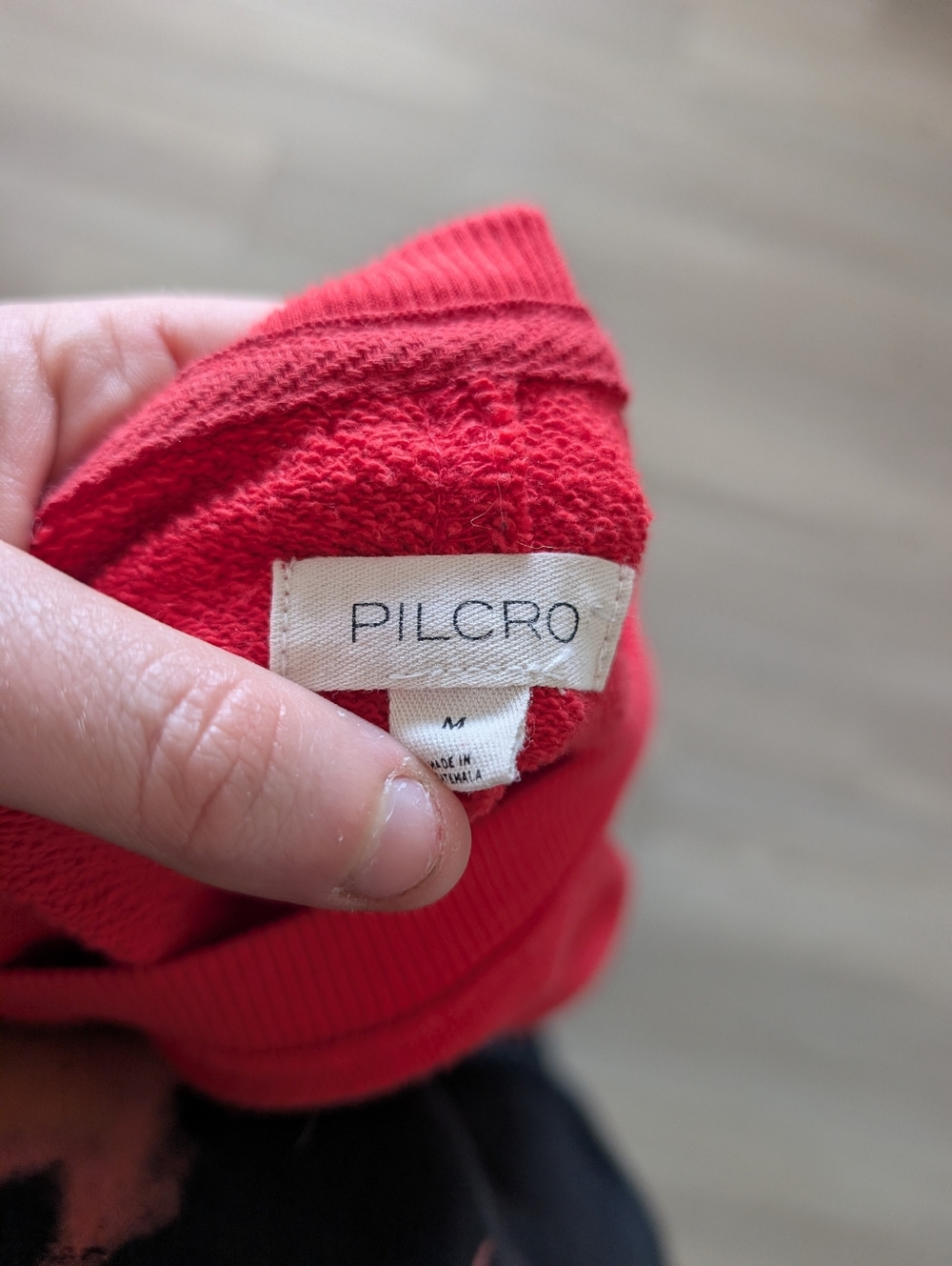 Pilcro Red Embroidered Sweatshirt - Picture 6 of 7